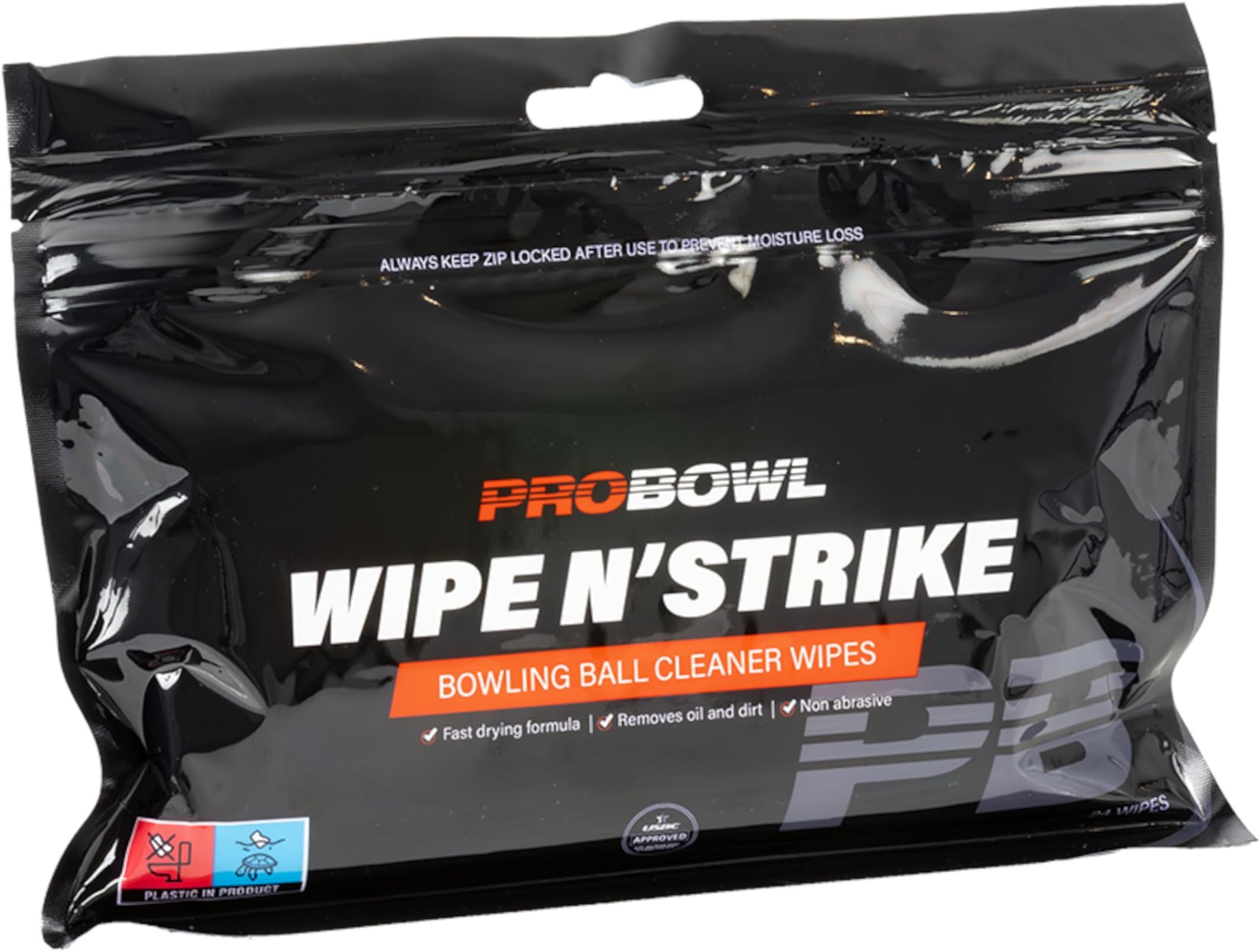 3x Bowling Ball Cleaner Wipe N 'strike Wipes