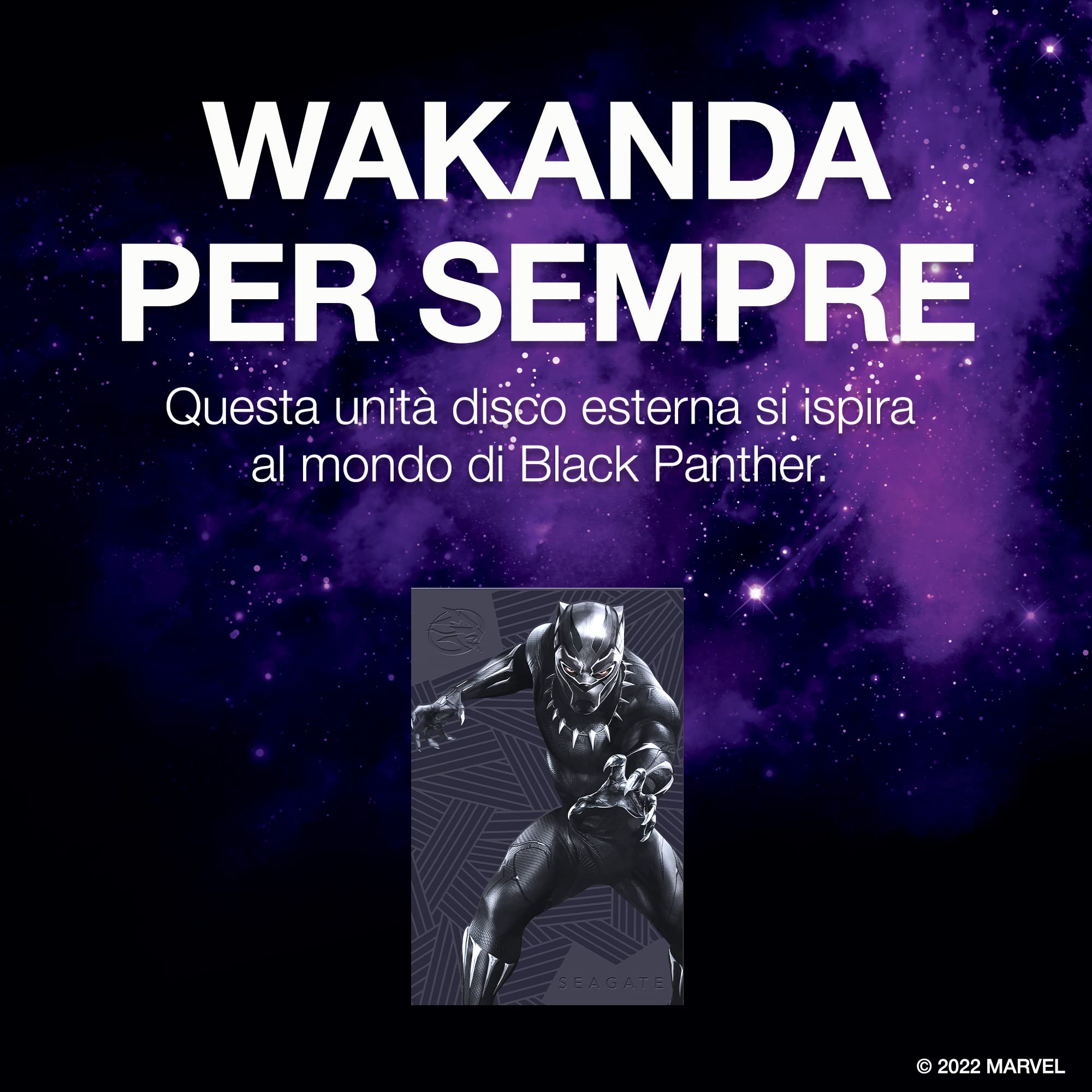 Seagate FireCuda 2TB Marvel Black Panther USB 3.2 - Dettaglio