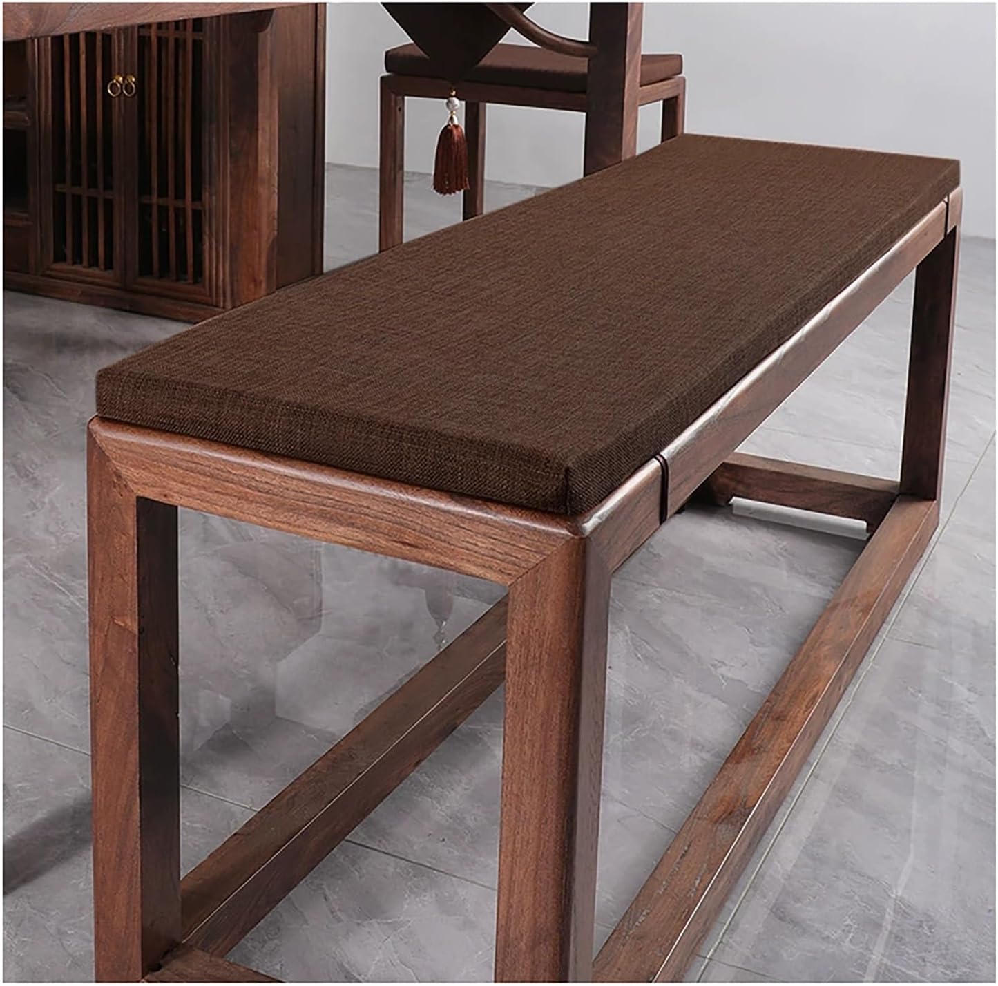 Custom Bench Cushions,Personalized Size Bench Pad with Non-Slip Bottom Indoor/Outdoor Furniture Cushion for Garden Patio Bench Bay Window(# 5,180x35x3cm/70x14x1.2in)