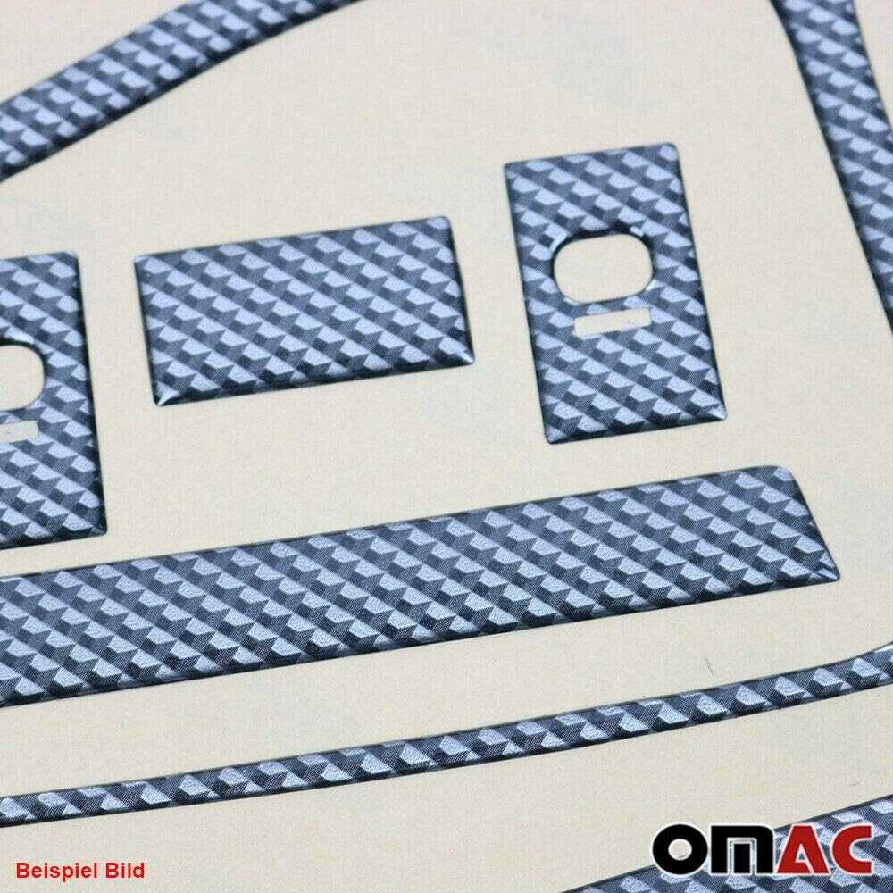 OMAC Carbon Look Dashboard Console Trim Kit for VW Jetta A4 2000-2005 25 Pcs