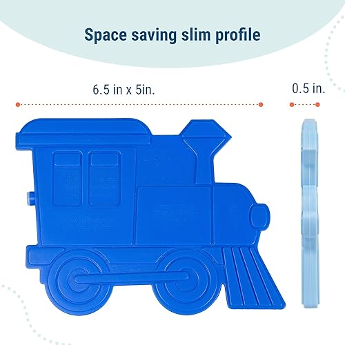 Miniatura 3 de Wildkin Paquetes de hielo para niños (4 unidades) para niños y niñas, perfectas para guardería y preescolar, paquetes de hielo delgados y