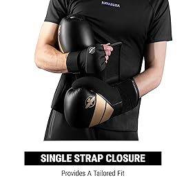 Hayabusa S4 Boxing Gloves for Men and Women - Black/Gold, 14oz