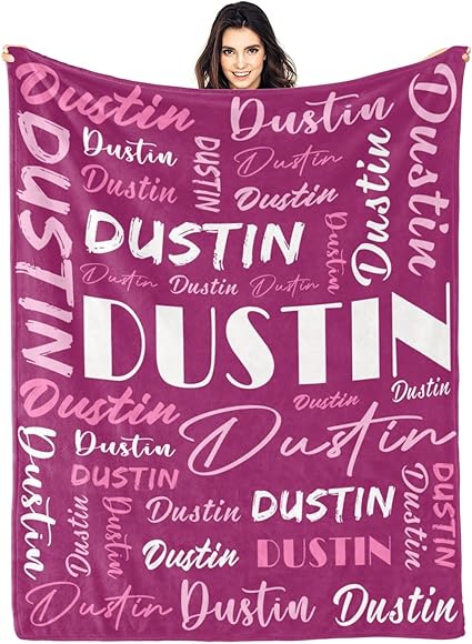 Personalized Blankets for Kids with Names Customized Blankets with Name for Adult Custom Blanket Gift for Birthday Christmas Valentines Day Gift
