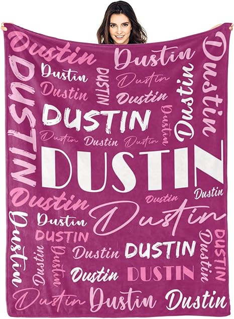 Personalized Blankets for Kids with Names Customized Blankets with Name for Adult Custom Blanket Gift for Birthday Christmas Valentines Day Gift