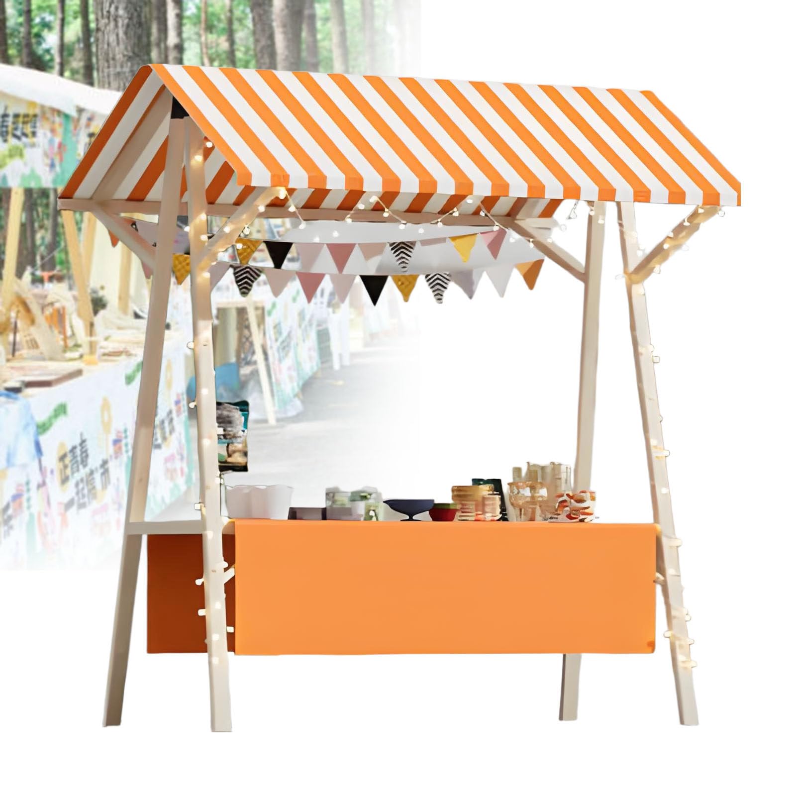 Pliable en bois stand de vente portable pour food truck et foires