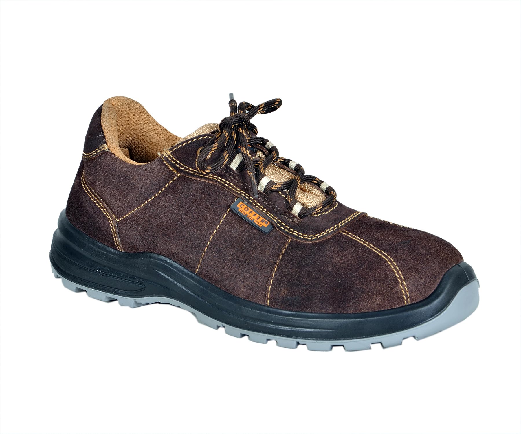 Men's Brown Steel Toe Safety Shoe-image-6