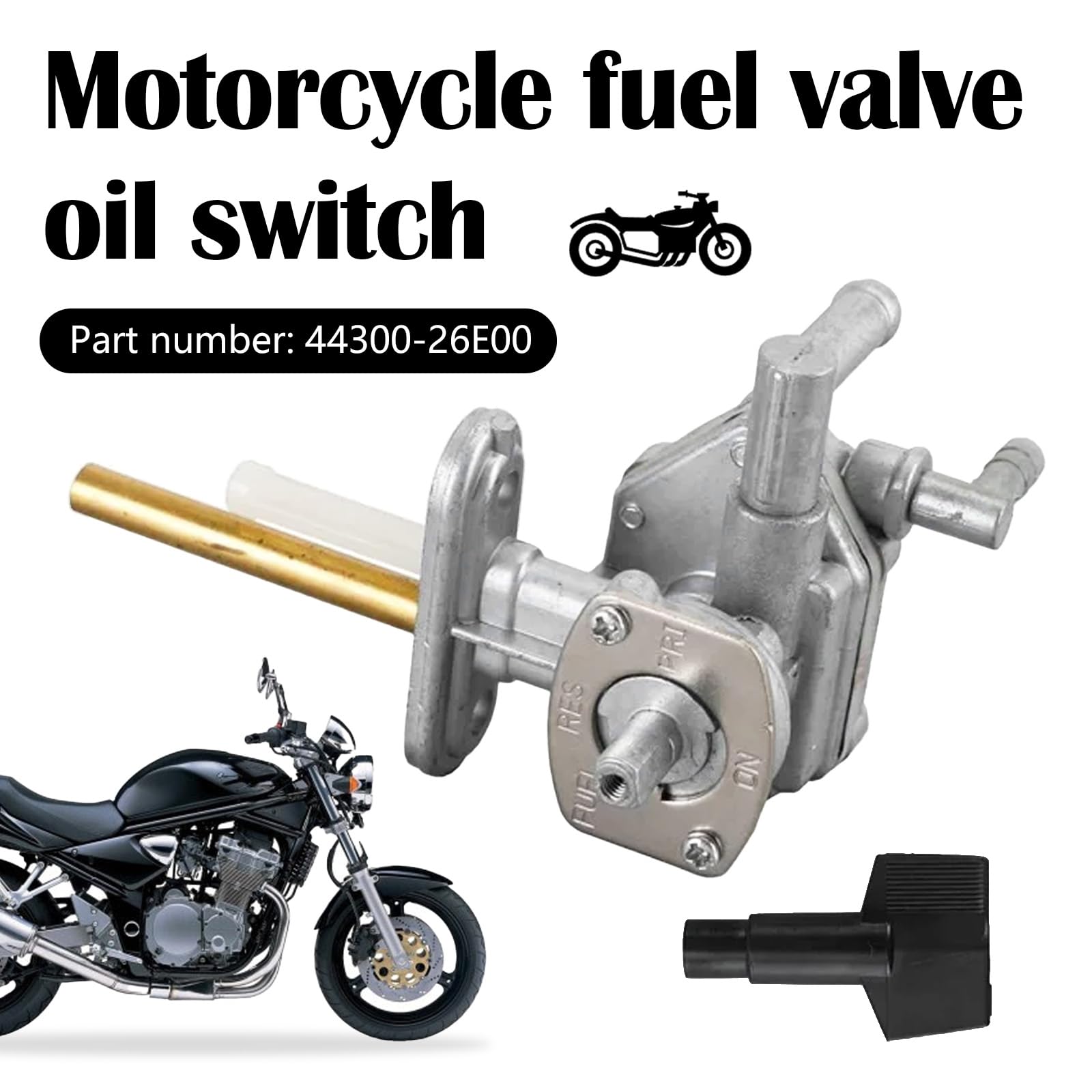 Robinet D'Essence Pour Moto, Robinet D'essence Interrupteur De Valve De Réservoir De Carburant Interrupteur De Valve D'essence Moto Pour Suzuki Gsf 600 Bandit Gsf 600s Gsf 1200s Bandit 1996-2000