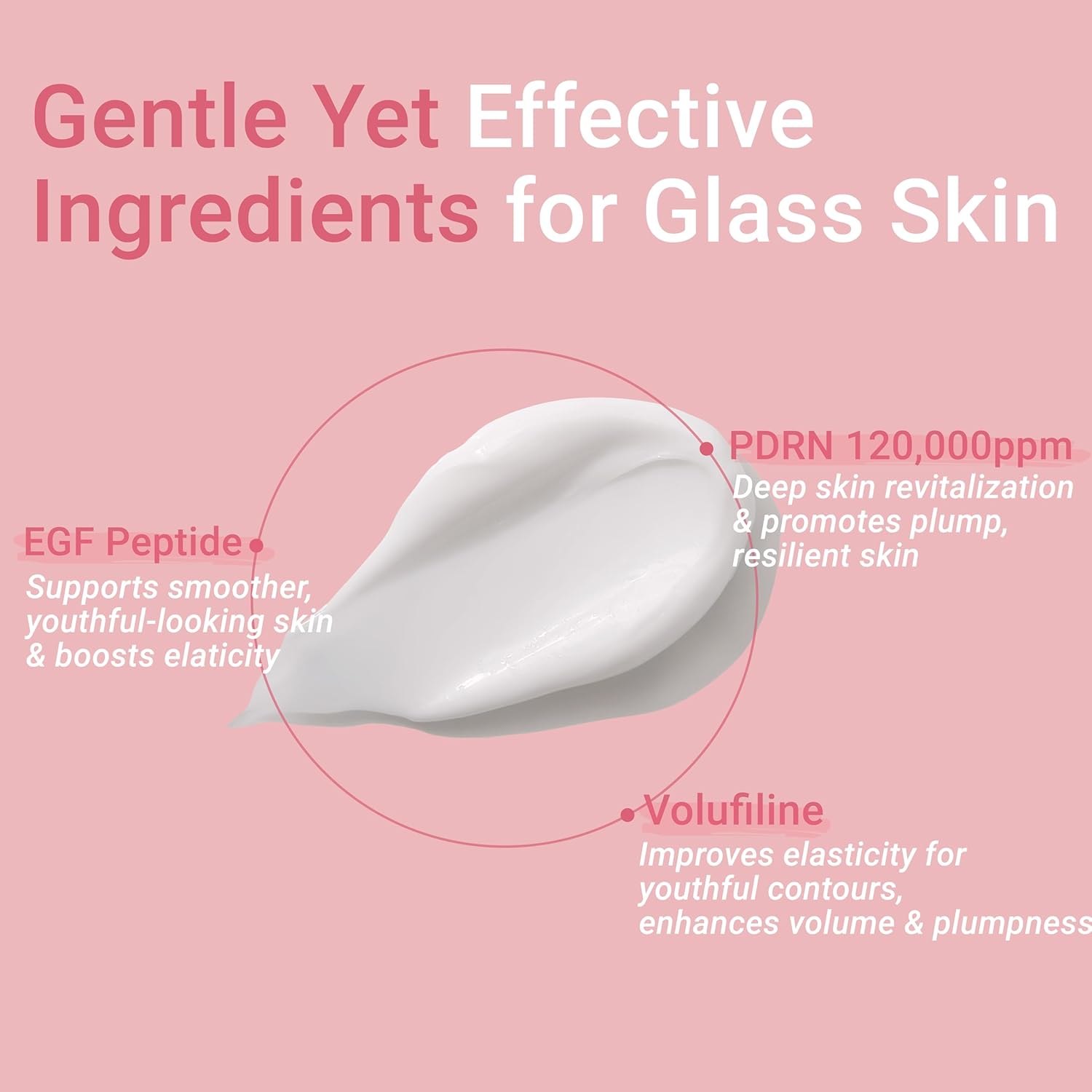 PDRN 120,000 ppm EGF Peptide Cream – Volufiline & Salmon DNA + 12% Phyto PDRN – Post Microneedling Aftercare Anti-Aging Face Cream w/Niacinamide & Hyaluronic Acid 1.7 oz - Image 4