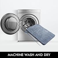 Vista 157 de MIULEE - Juego de 2 tapetes para baño, absorbentes, microfibra esponjosa y gruesa, con reverso antideslizante, lavable a máquina, para baño, ducha