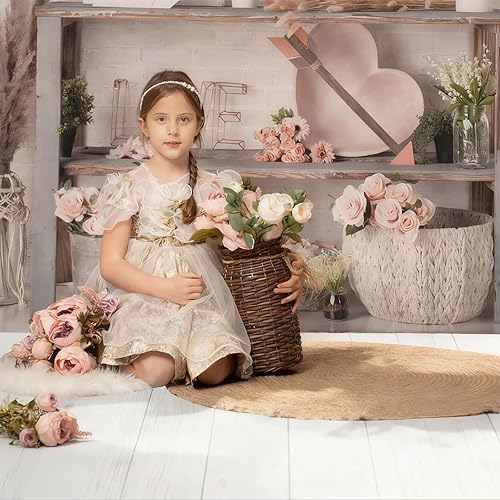 Miniatura 15 de Kate Tapetes de suelo de madera marrón, tapete de goma para fotografía de recién nacidos, telón de fondo para fotógrafos profesionales, estudio, 5 x