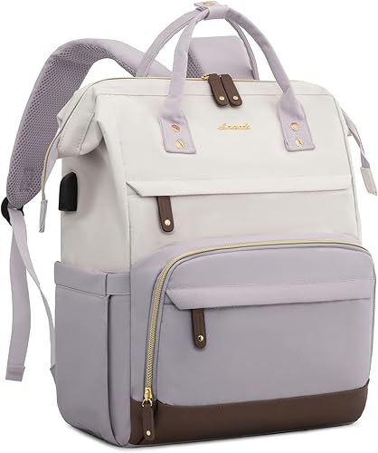 Miniatura 42 de LOVEVOOK - Mochila para laptop para mujer, mochila de trabajo de 17 pulgadas, con puerto USB, bolso de mano grande para doctoras, enfermeras y verde