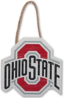Ohio State University Logo Shaped Hanging Wood Wall Decor - Small Ohio State Decoration - Great Gift Idea