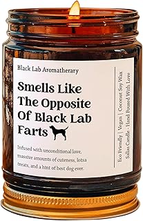Black Lab Gifts, Labrador Gifts, Black Lab Mom, Black Lab Candle, Labrador Retriever Gifts, Gift for Black Lab Lover, Lab Christmas Gift, 4 Oz 9 Oz Amber Candle 9 Fragrances