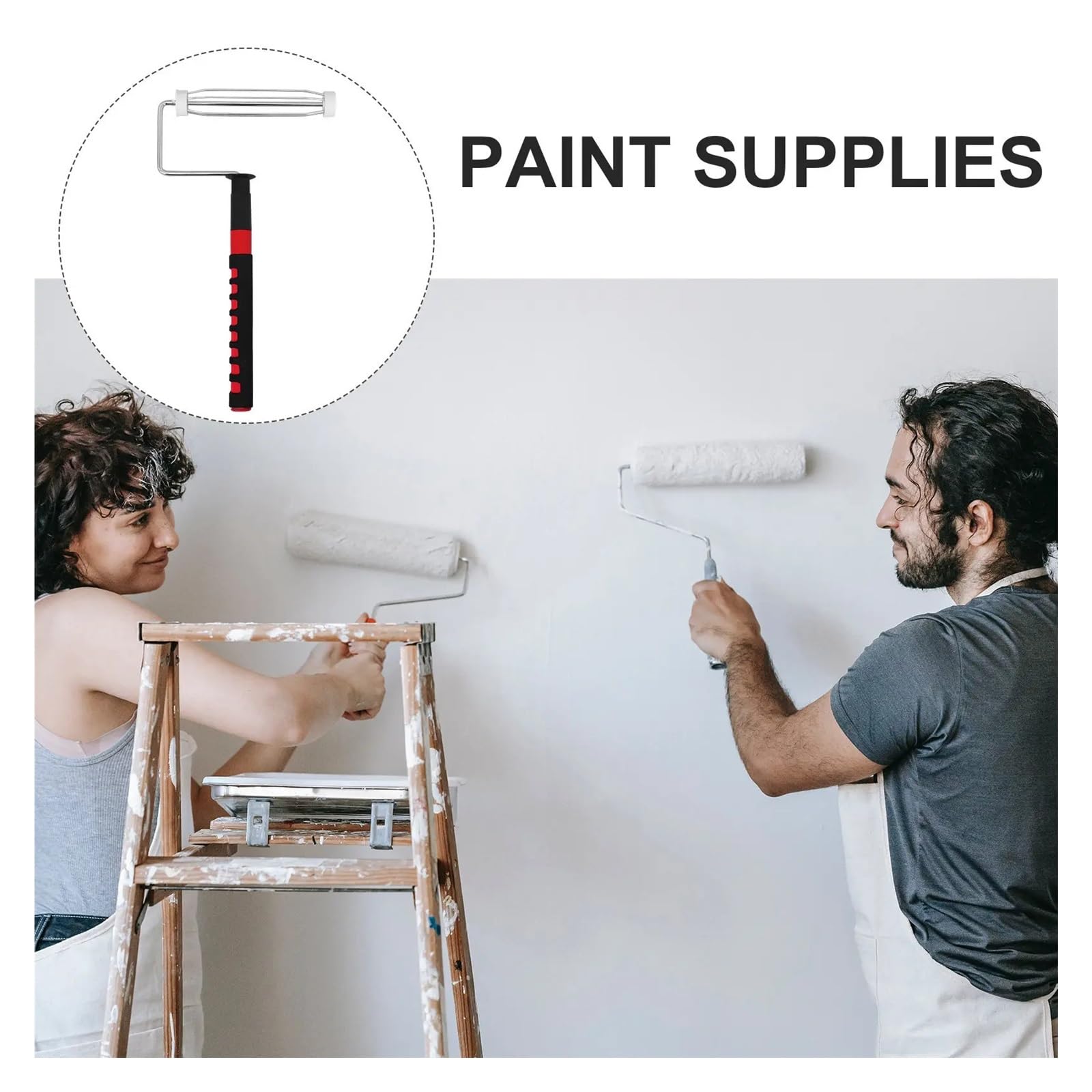 Rodillo Pintura Pared Cepillo con mango de rodillo y marco de rodillo de pintura