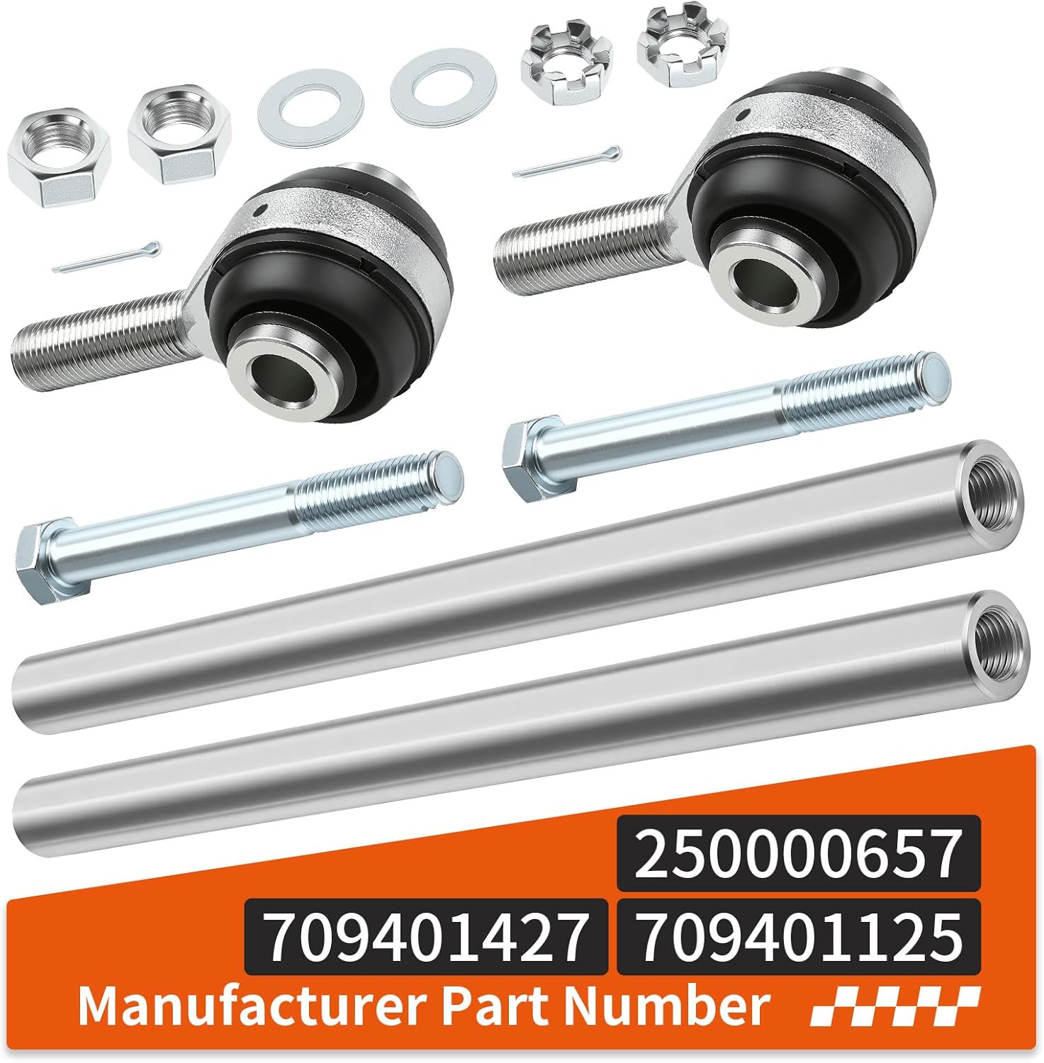 Heavy Duty Tie Rod & End Kit for Can-Am Maverick Max 1000 1000R 2014-2017 709401427 709401125