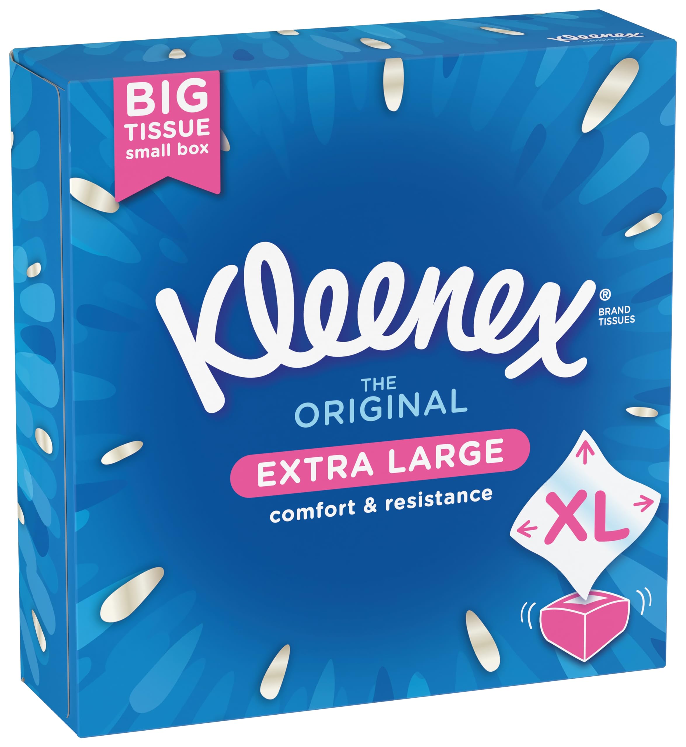 KLEENEX - Mouchoirs boîte Original XL (16 boites de 40 mouchoirs) - 2x plus grand* - doux et résistant