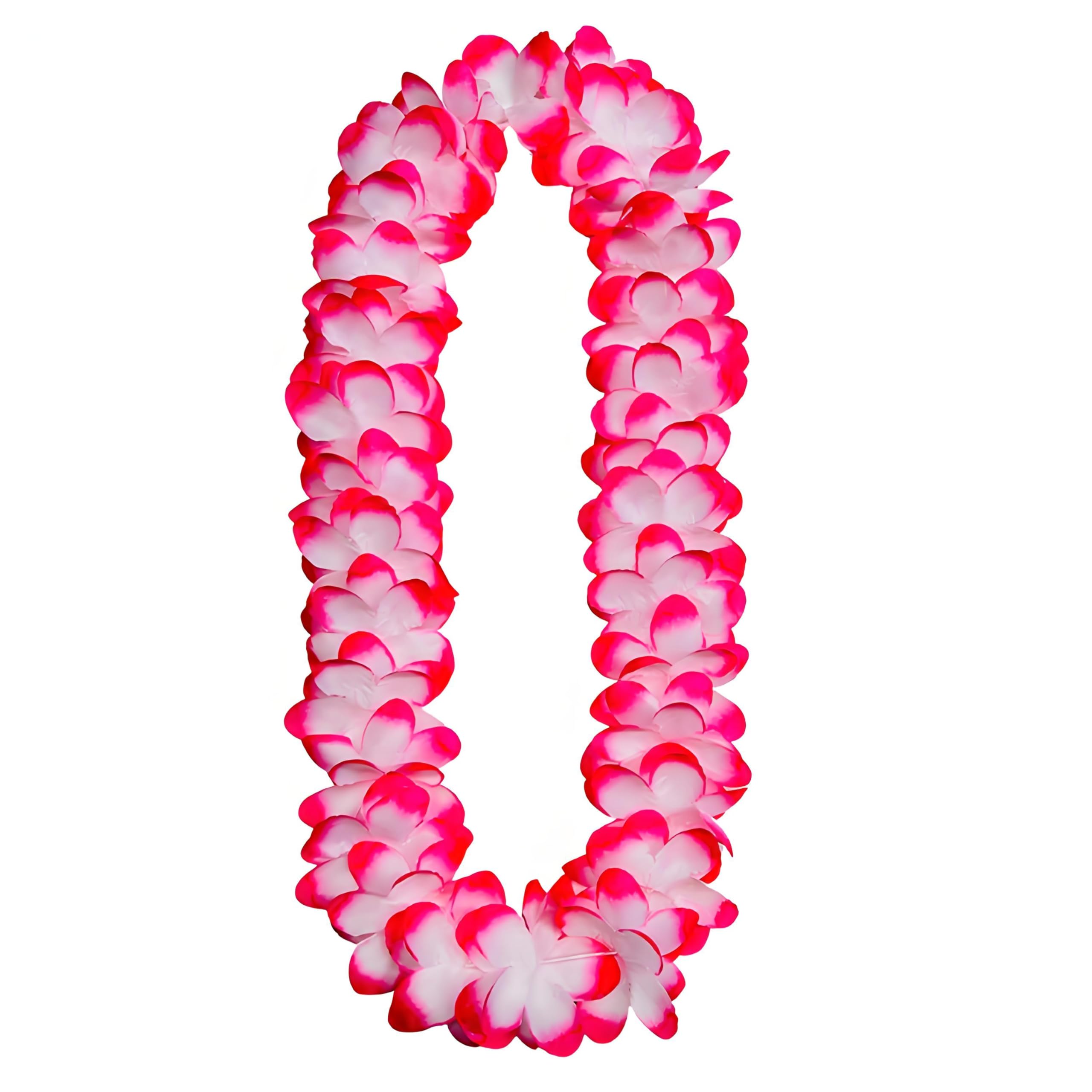6 Pack Crafts Hawaiian Flower Leis Garland Necklaces, 105 cm Length, Multi-Coloured - Image 3