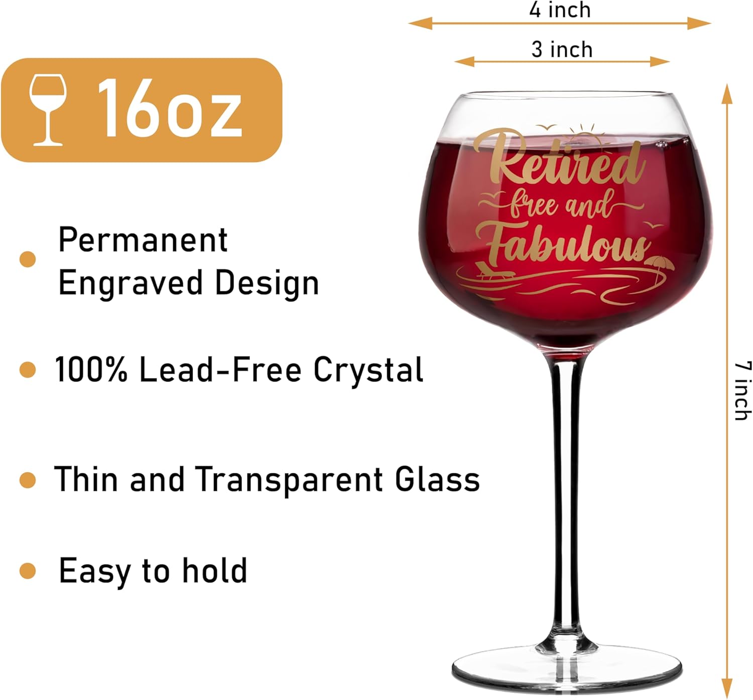 Retirement Gifts for Women 2026 - Cool Retirement Gifts, Retired Wine Glass For Women 16 Oz, Happy Retiring Party Decoration, Goodbye Gift For Coworkers, Retired Gift Idea For Woman Colleague Boss - Image 4