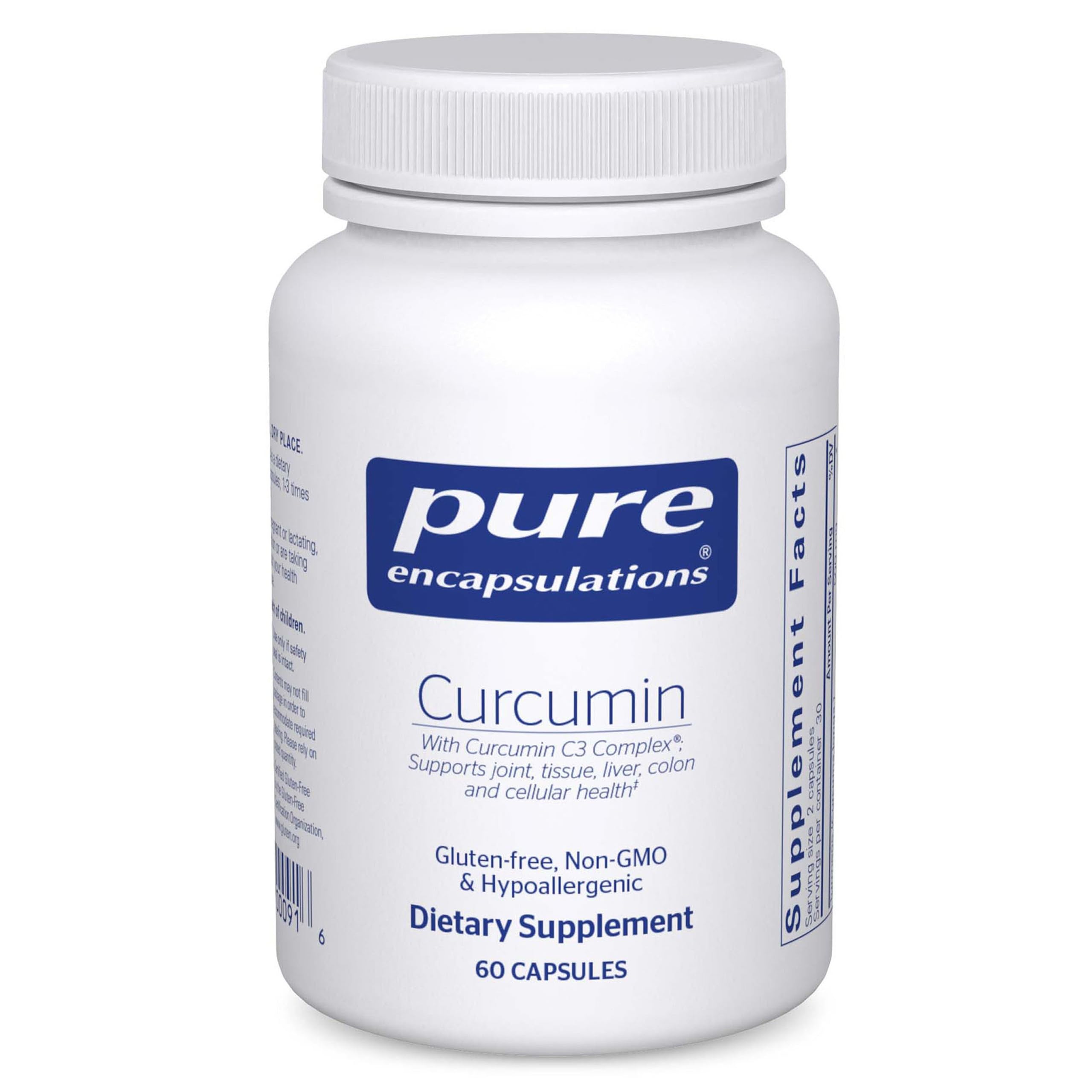 Pure EncapsulationsCurcumin - 500 mg - Supports Joint Health & Liver Health - Curcuma Longa Capsule - Non-GMO & Vegan - 60 Capsules
