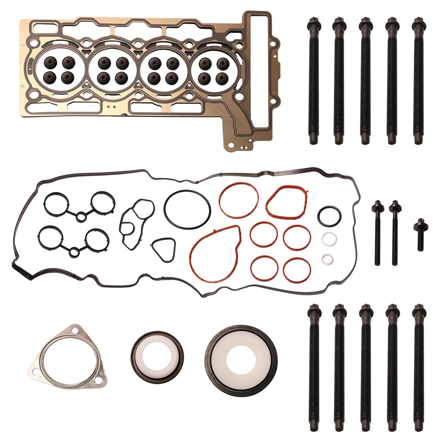 JAVOUKA Head Gasket Set with Bolts for Mini Cooper R55 R56 1.6L Turbo N14B16 2007-2012 | OE 9815416 ES72451