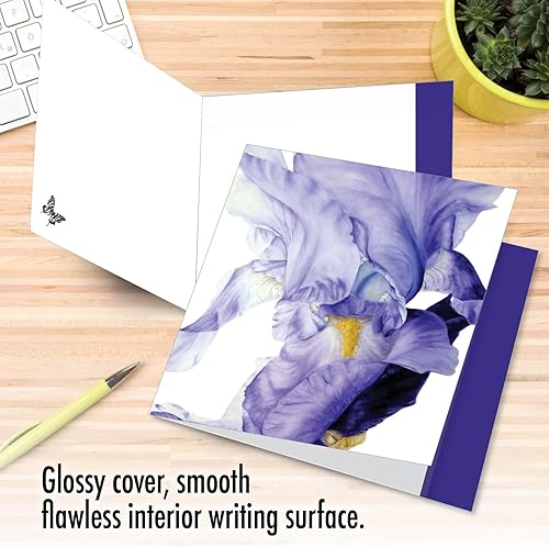 Miniatura 4 de The Best Card Company - 1 hermosa tarjeta de agradecimiento (8.5 x 11 pulgadas) - Tarjeta de papelería de gratitud con flores bonitas con sobre -