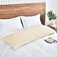 Vista 317 de PHF Fundas de almohada 100% algodón con tejido de gofre de 24 x 24 pulgadas, paquete de 2 fundas cuadradas para decoración elegante del hogar, sin
