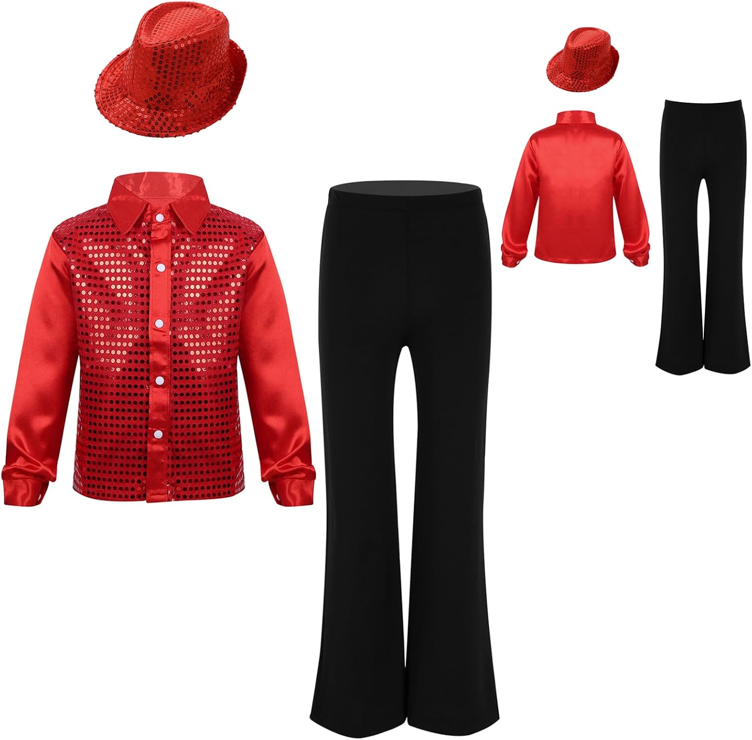 Boy 3 Piece Clothing Disco Set Hip Hop Dance Outfit