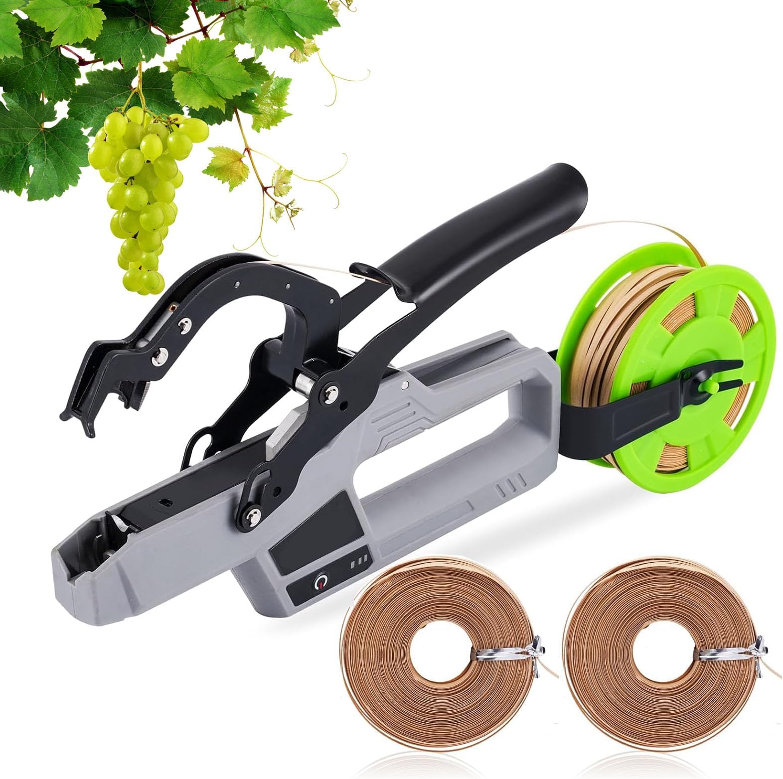 Automatic Plant Tying Machine for Vine Crops - 45mm Binding Diameter, 6000 Ties Capacity for Grapes, Tomatoes, Cucumbers, Melons, Flowers, Eggplants