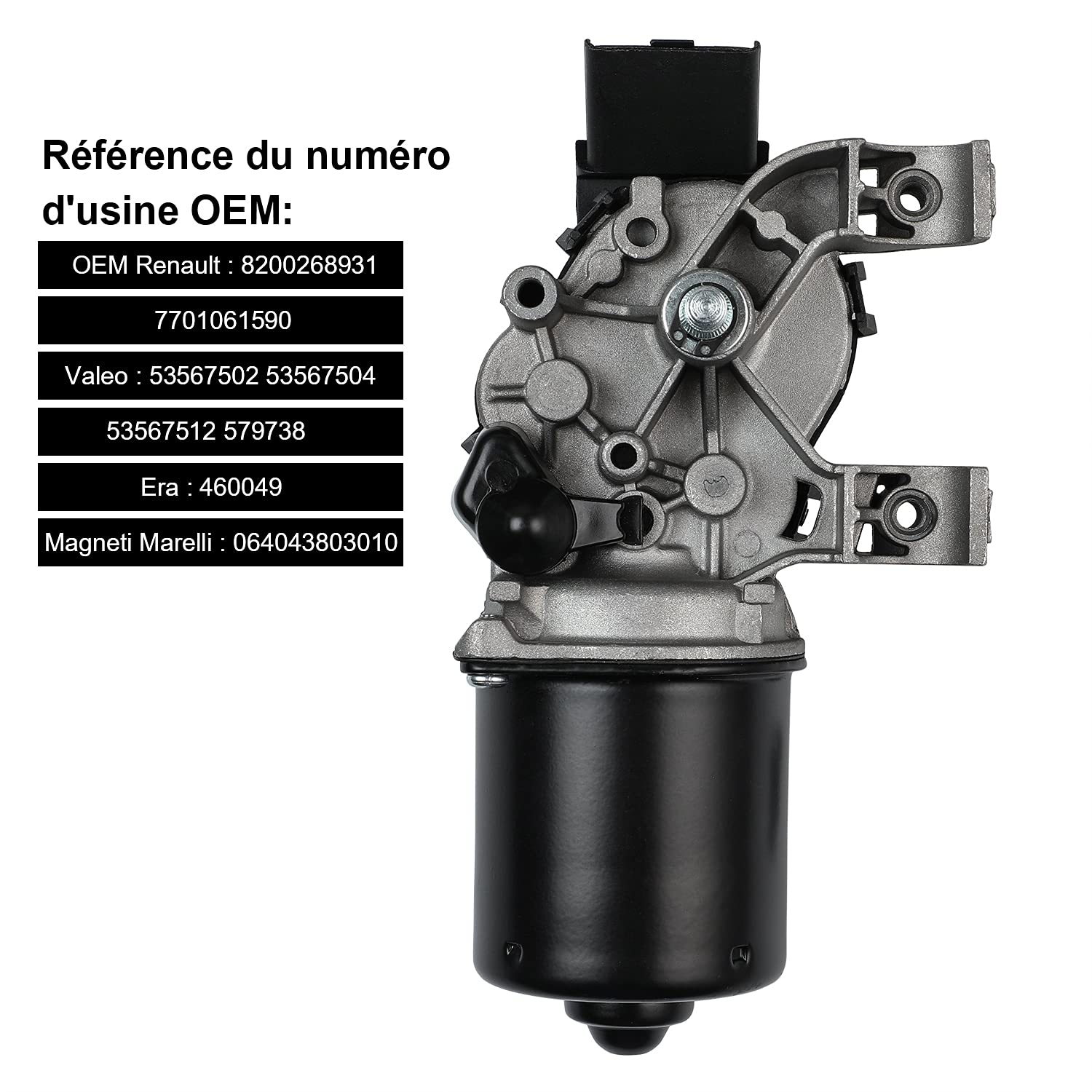 YAOPEI Wischermotor Vorne für Clio MK 3 7701061590