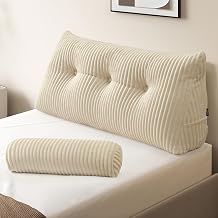 Z-hom Headboard Pillow, Wedge Backrest Cushion, Twin Size,ONE Roll Pillow