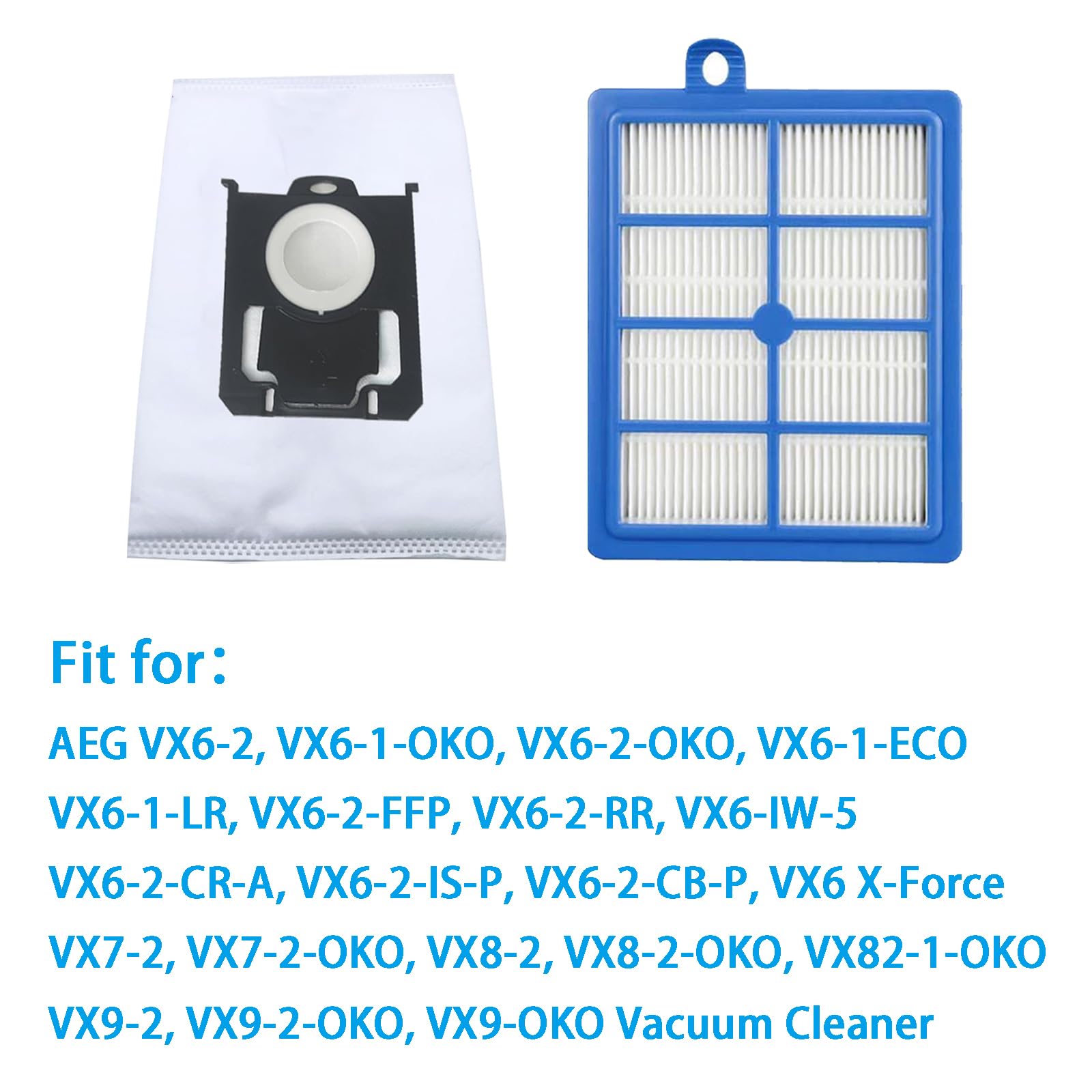 MisterVac 10 Sacchetti Per Aspirapolvere Rowenta Bully RU 07 - Carta Filtrante Multistrato