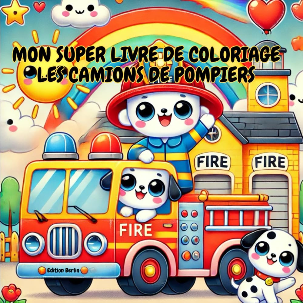 MON SUPER LIVRE DE COLORIAGE : LES CAMIONS DE POMPIERS