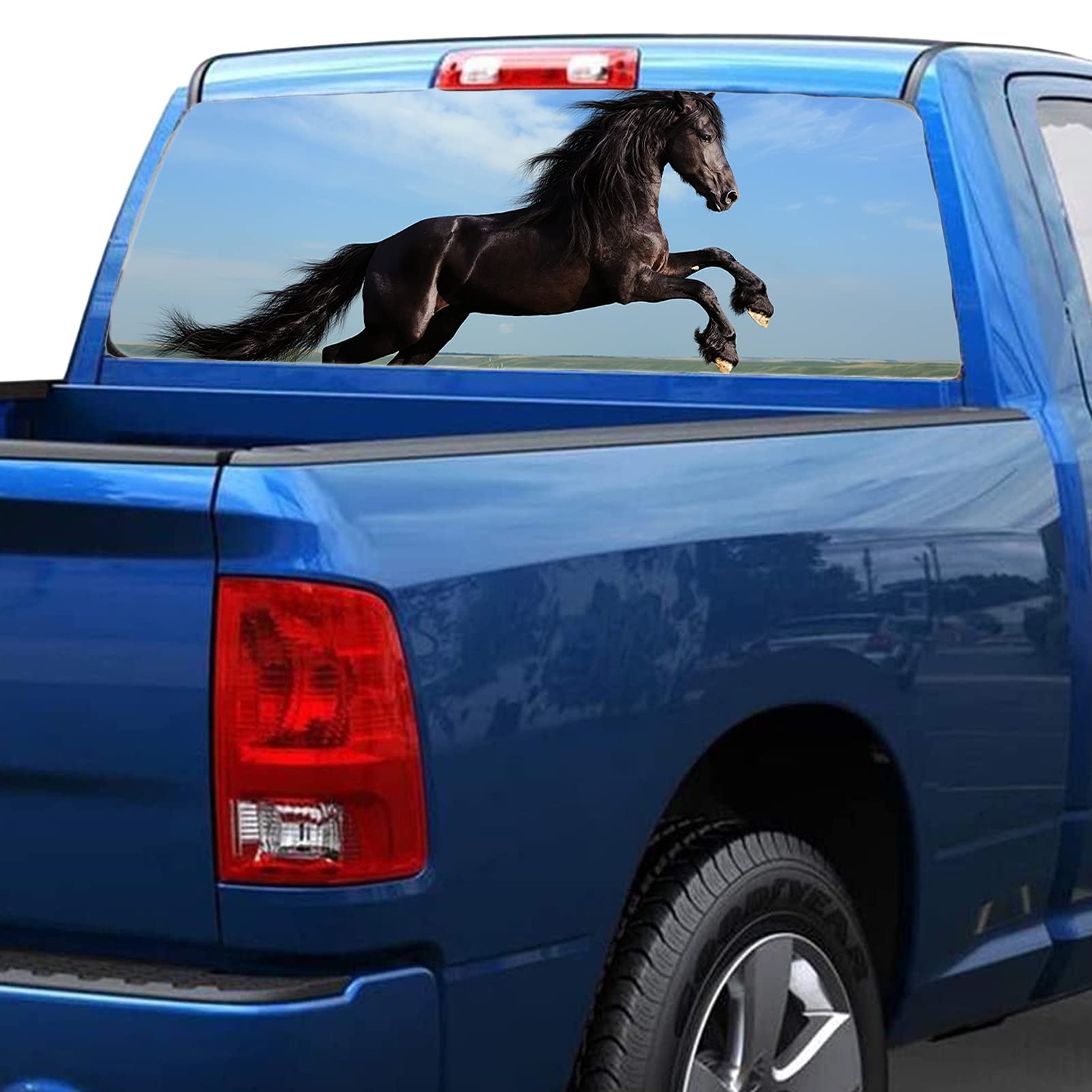 For SUV, camion, furgone, auto, personalizza adesivo for lunotto posteriore camion, decalcomanie for finestrino posteriore camion, adesivo grafico cavallo, adesivo personalizzato for lunotto posterior