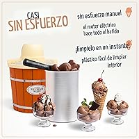 Vista 5 de Máquina para hacer helado Nostalgia Electric - Máquina de helado suave al estilo antiguo que prepara yogur congelado o gelato en minutos - Divertido