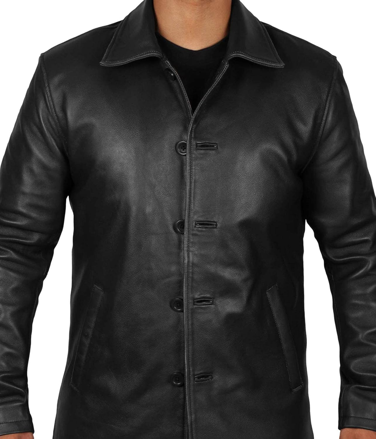 black button up jacket men's