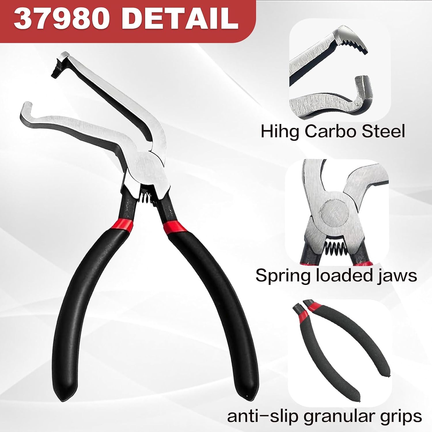 2Pcs Electrical Disconnect Pliers, 60 Degree Straight Connector Separator Plier for Car Wiring Electrical Connector Pliers for Cars, Fuel Line Disconnect Tool Set for Push Tab Style Plugs