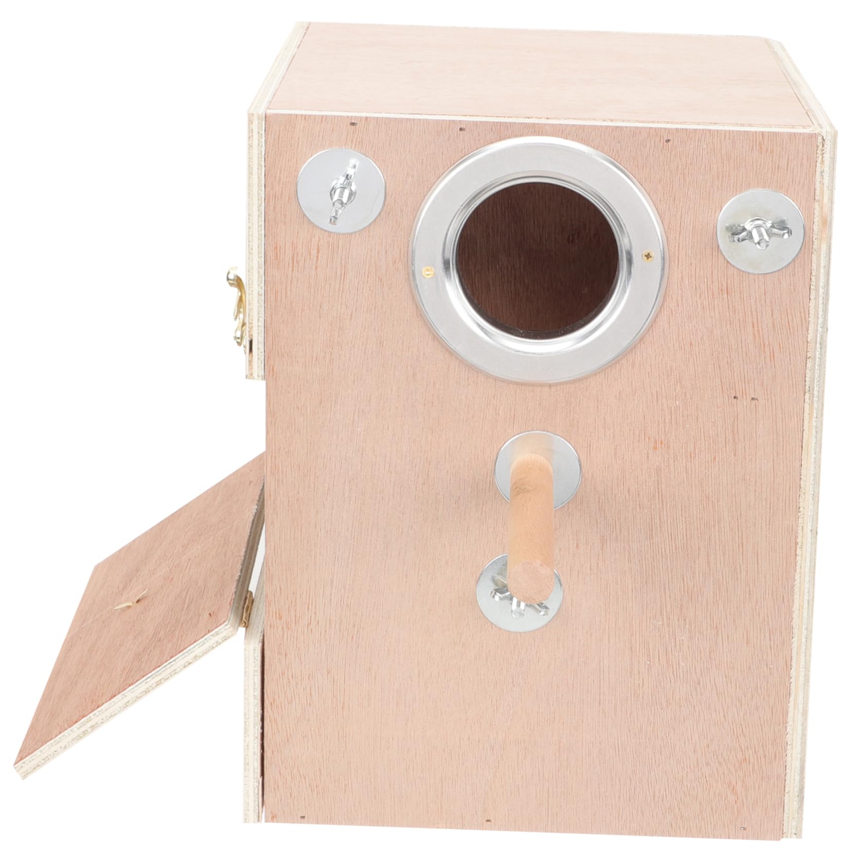 DOITOOL Caja Nido De Hábitat De Loros Loro Dormir Casa Ventana Casas De Pájaros para Nido De Periquitos Cabaña para Dormir Periquito Loro Suministros De Madera Vertical