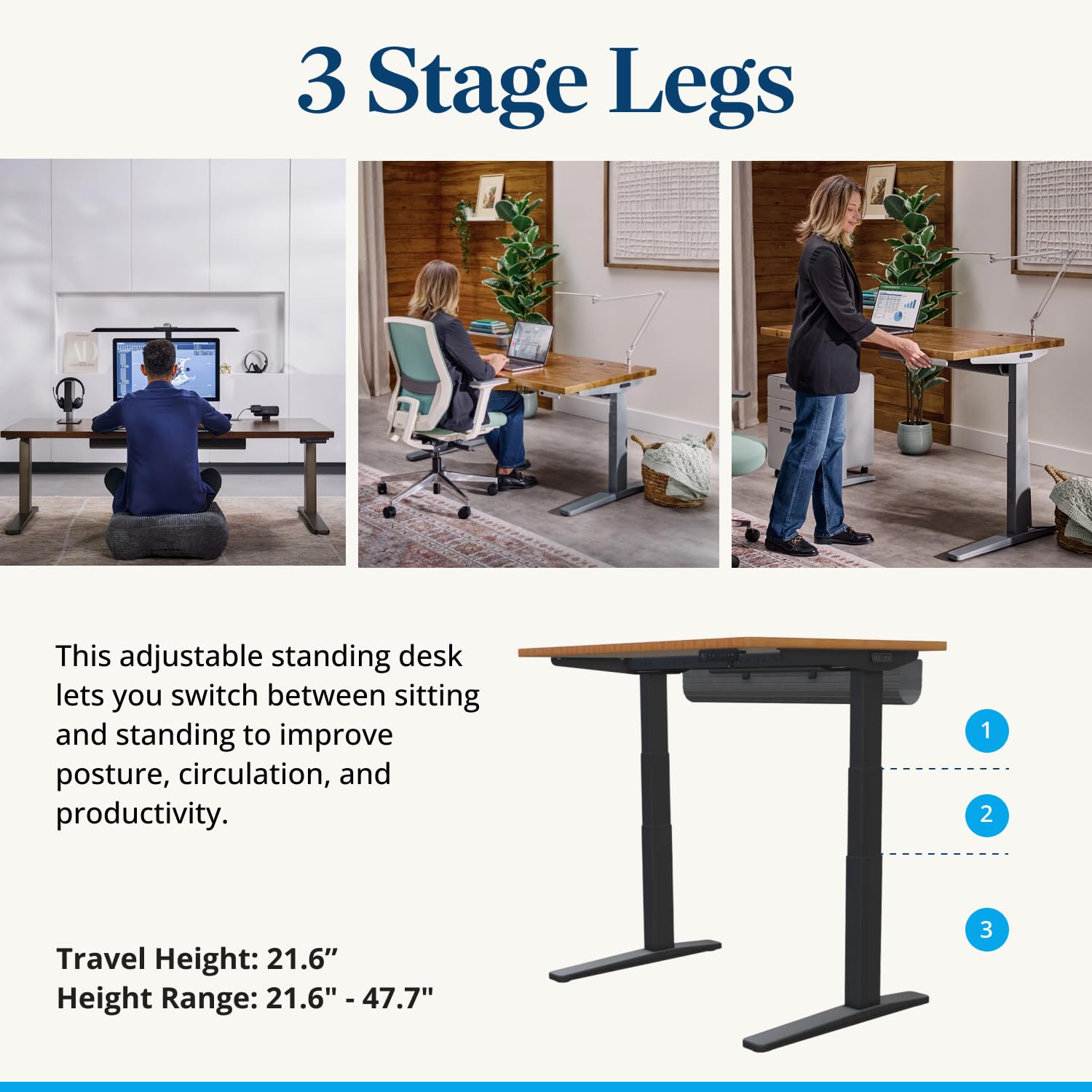 Amazon | UPLIFTDESK(アップリフトデスク) バンブー(60 x 30インチ 