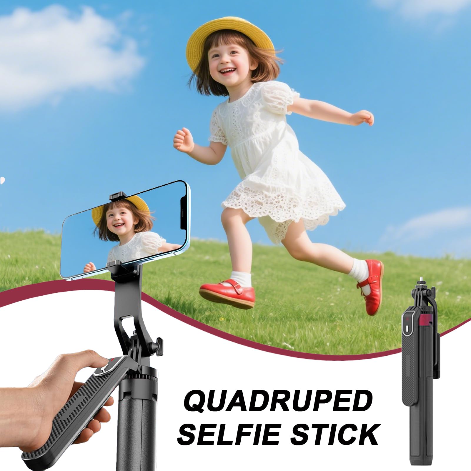 Kij Do Aparatu Zdalny Pilot Do Selfie Z Funkcją Obrotu