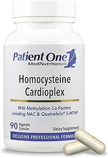 Patient One Homocysteine Cardioplex | Supplement to Support Heart Health and Homocysteine Conversion* | with NAC, Folate and More | 90 Capsules