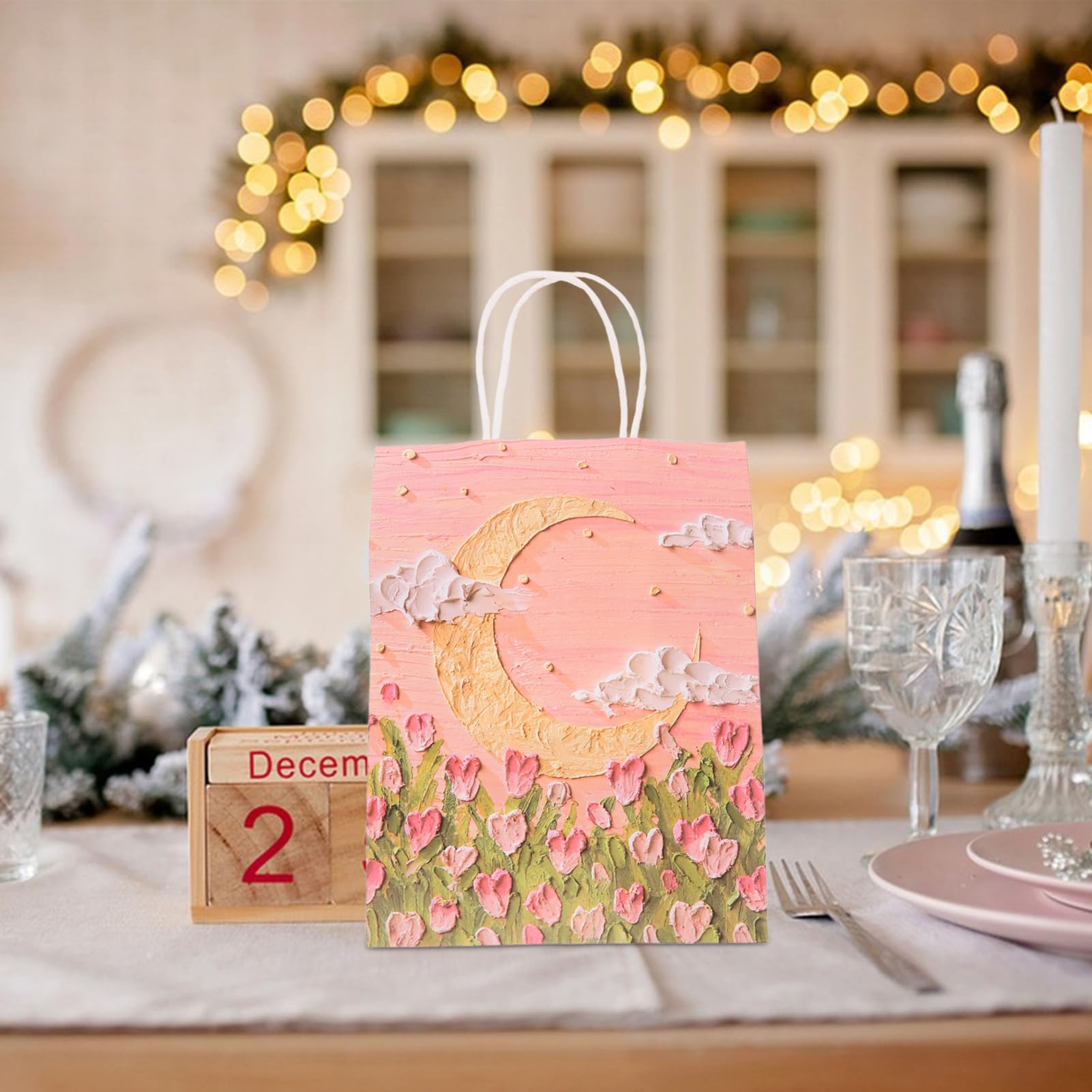 TOPPERFUN 50 Stück Koreanische Ästhetische Papiertüten Süßigkeiten Favor Treat Taschen Snack Cookies Für Großeinkauf