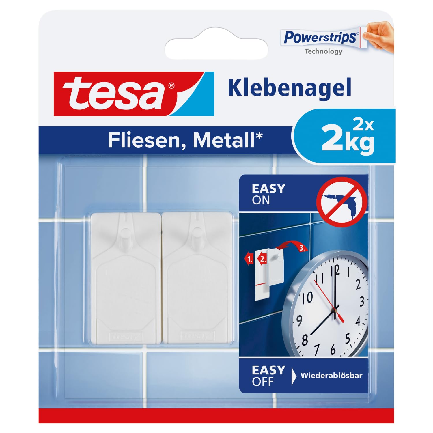Tesa Uk White Tesa Adhesive Nail For Tiles & Metal 2Kg