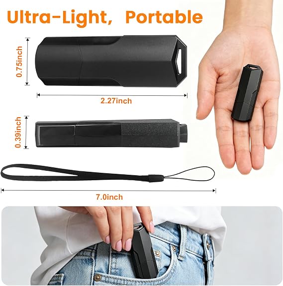 4GB USB 2.0 Flash Drives 10 Pack, Sleek Matte Black Thumb Drives with Removable Dust Caps, Portable USB Memory Stick for Data Storage, Plug and Play Jump Drive Compatible with PC/Laptop/TV/Car Audio