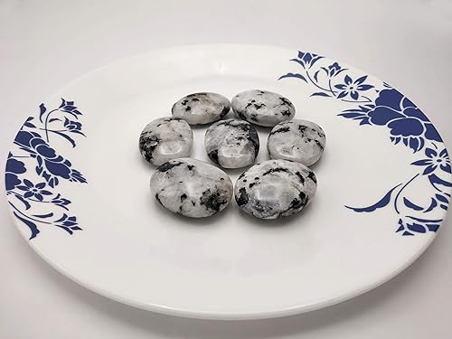 Miniatura 4 de Increíble piedra preciosa arcoíris con piedra lunar de palmera, piedra preciosa pulida, piedra lunar arcoíris genuina (cristales y piedras curativas)