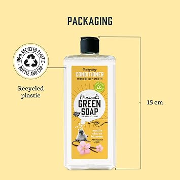 Marcel's Green Soap - Every Day Conditioner Vanilla & Cherry Blossom - Liquid Hair Conditioner - Microplastic-free formula - Vegan - 300 ml