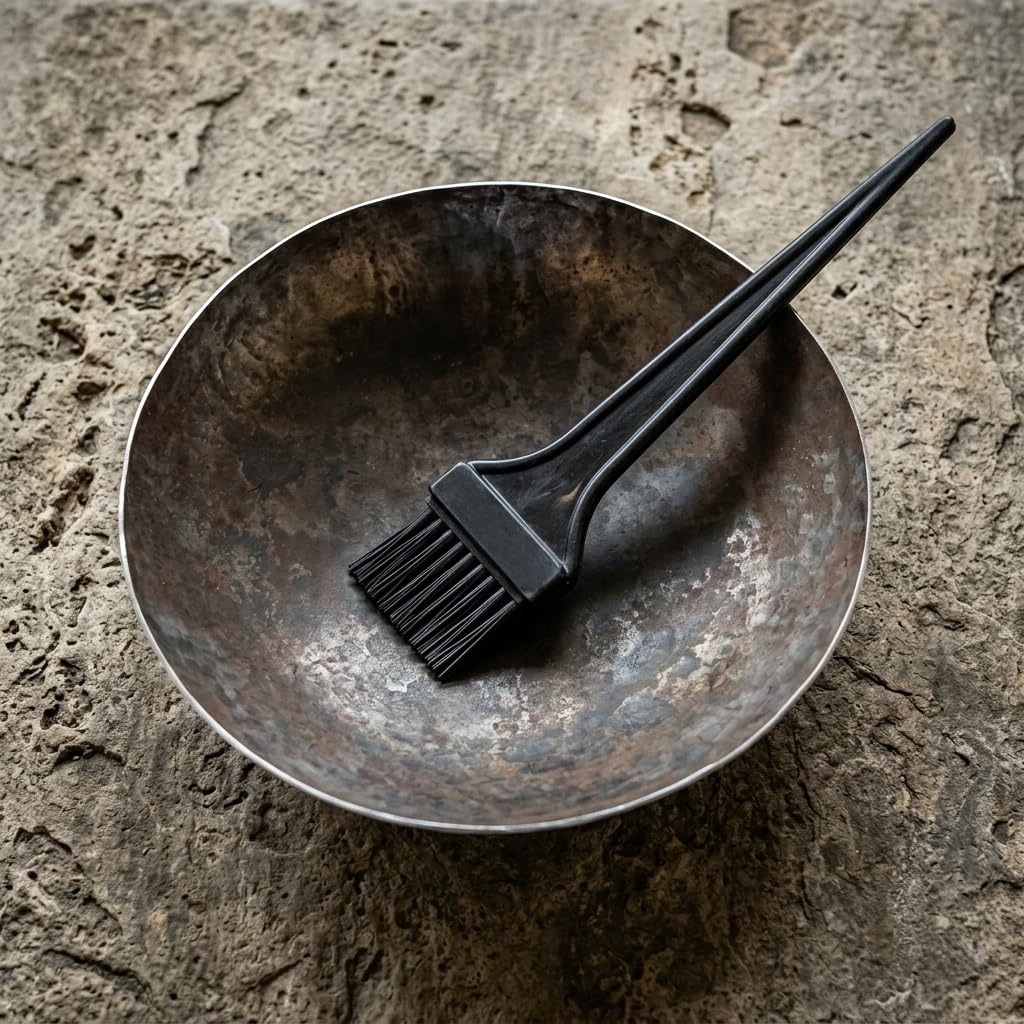 Iron Mehendi Mixing Bowl with Applicator Brush, Hair Dye and Henna Set, for Salon and Home Use - Review, Price and Buying Guide