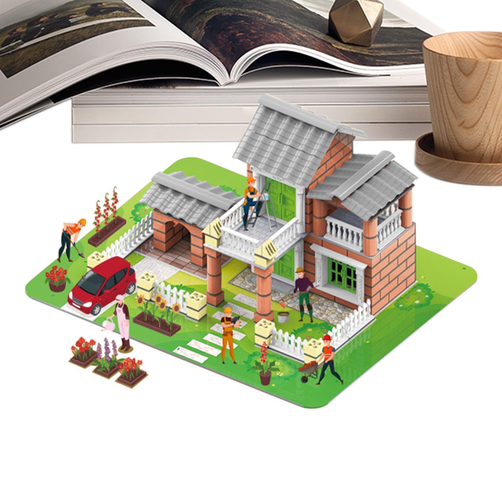 Kit di costruzione di case in miniatura Decorazioni per la casa con | Kit fai da te per case in miniatura per adulti per bambini, adolescenti, studenti, decorazioni per la casa, libreria, comodin