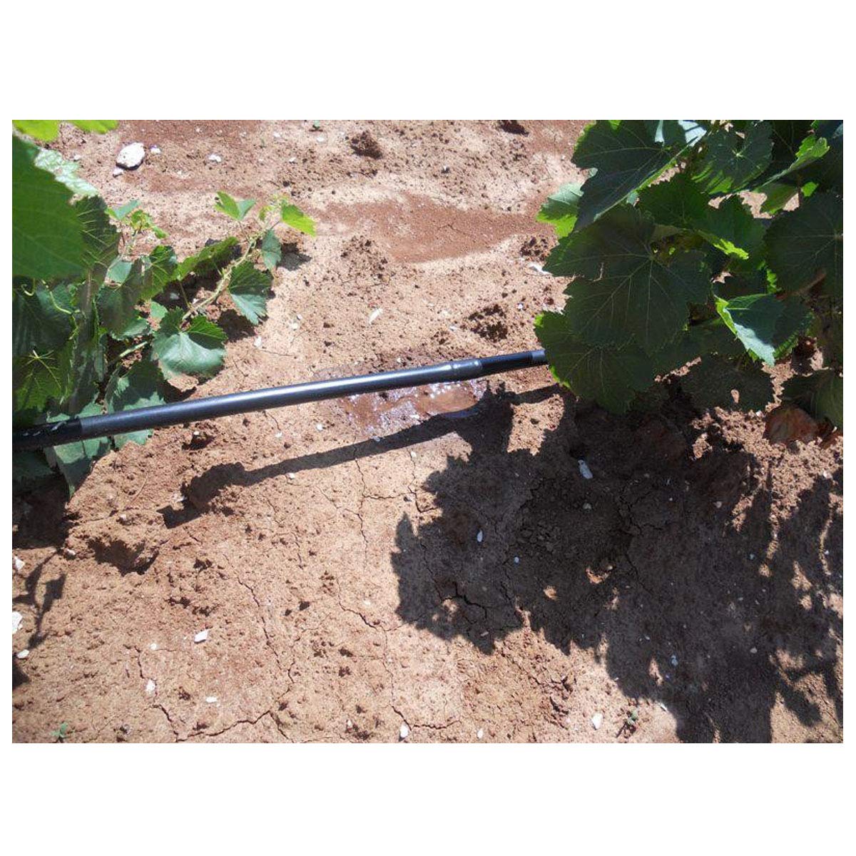 Suinga Tuberia de Riego por Goteo 16 mm | Manguera riego por goteo cada 33 cm, tubo goteo de 100 metros | Kit riego por goteo negro para Jardines, Terrazas, Huertos y Macetas