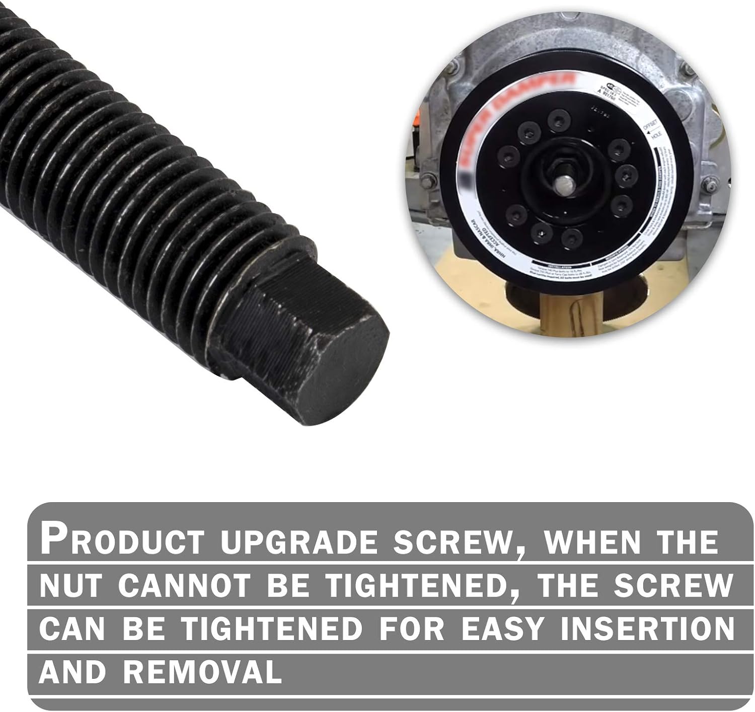 3mirrors Upgraded LS Harmonic Balancer Installer Crank Pulley Install Tool w/Lifting Hook Compatible with GM Chevy 1997-Up LS1 LS2 LS3 LS4 LSX LSA LS6 LQ4 LQ9 V8 Engine Pulley Installation Tool