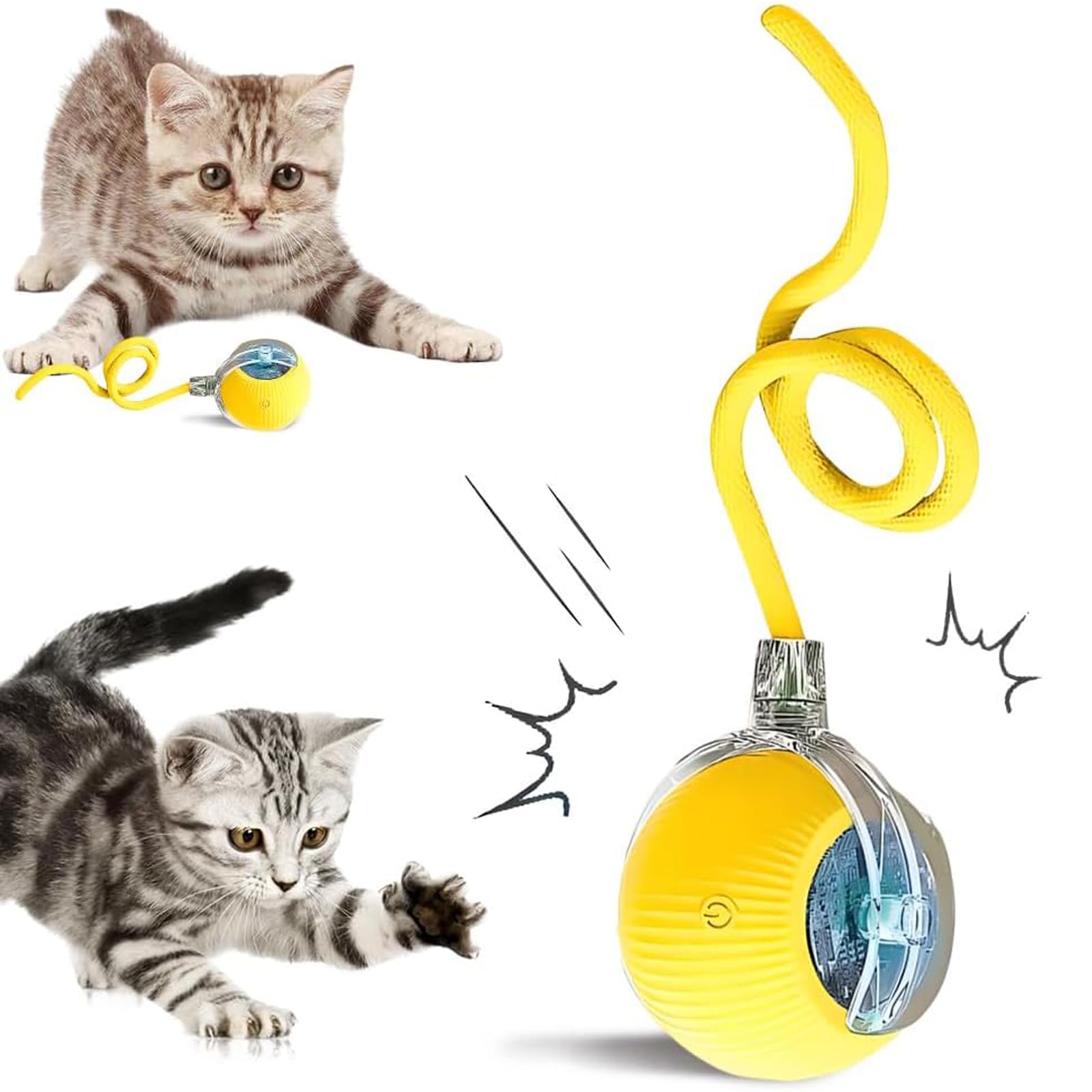 Balle pour chat d'intérieur autonome pour l'occuper pendant vos absences